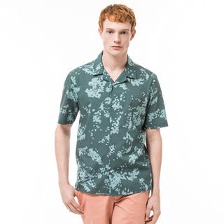 Manor Man Camicia Classic Fit Maniche Corte Stampata  