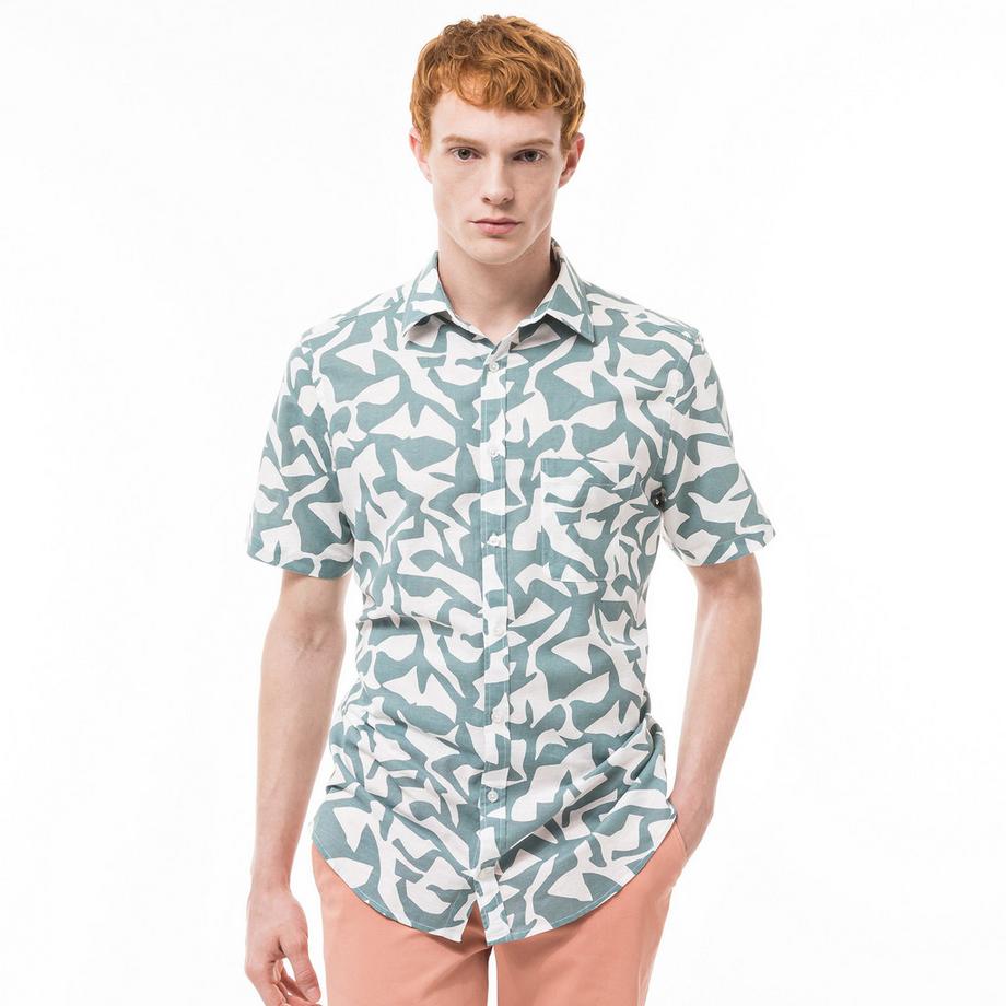 Manor Man Camicia Classic Fit Maniche Corte  