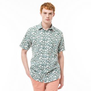 Manor Man Classic Fit Kurzarm Hemd mit Blumenmuster  