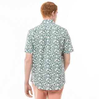 Manor Man Classic Fit Kurzarm Hemd mit Blumenmuster  