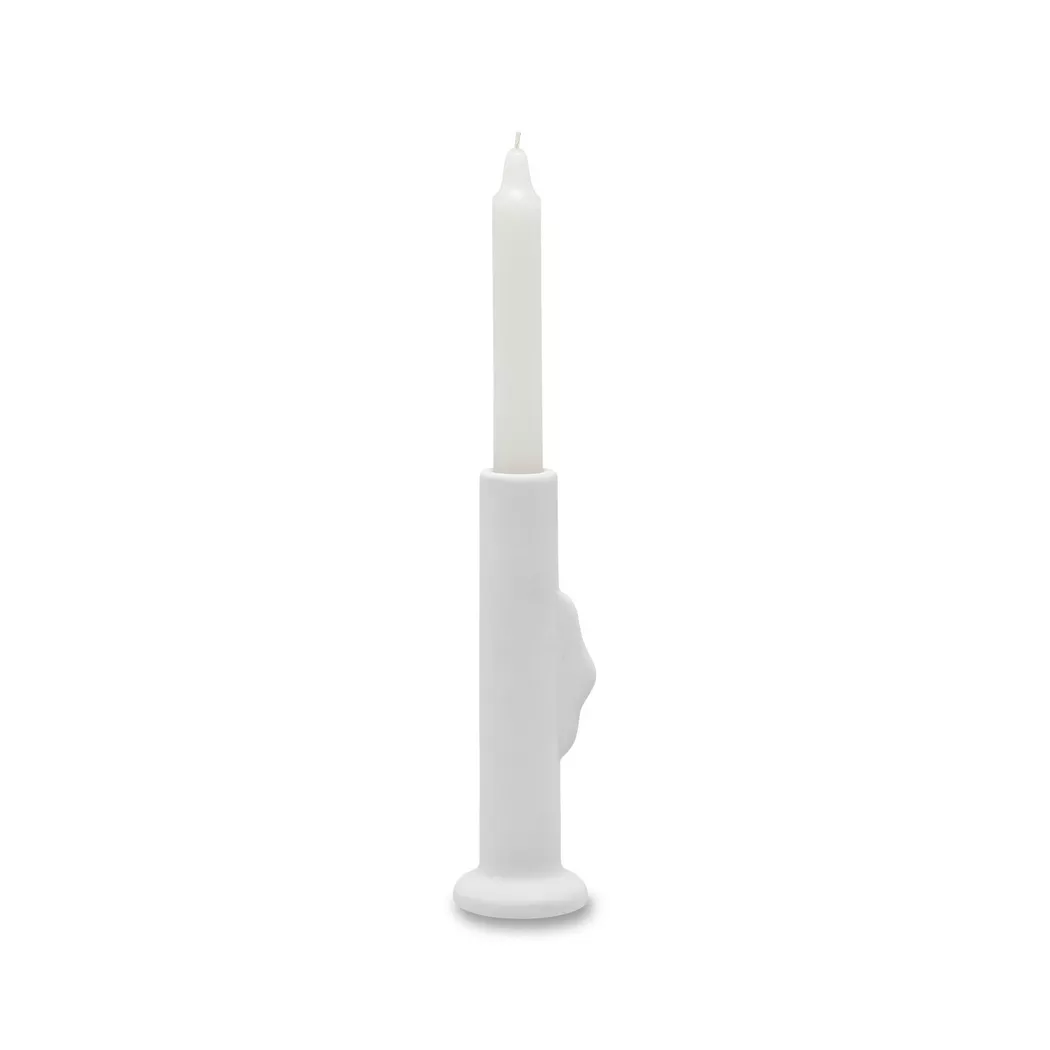 Manor Candle Holder White 6.5x6x19.5cm