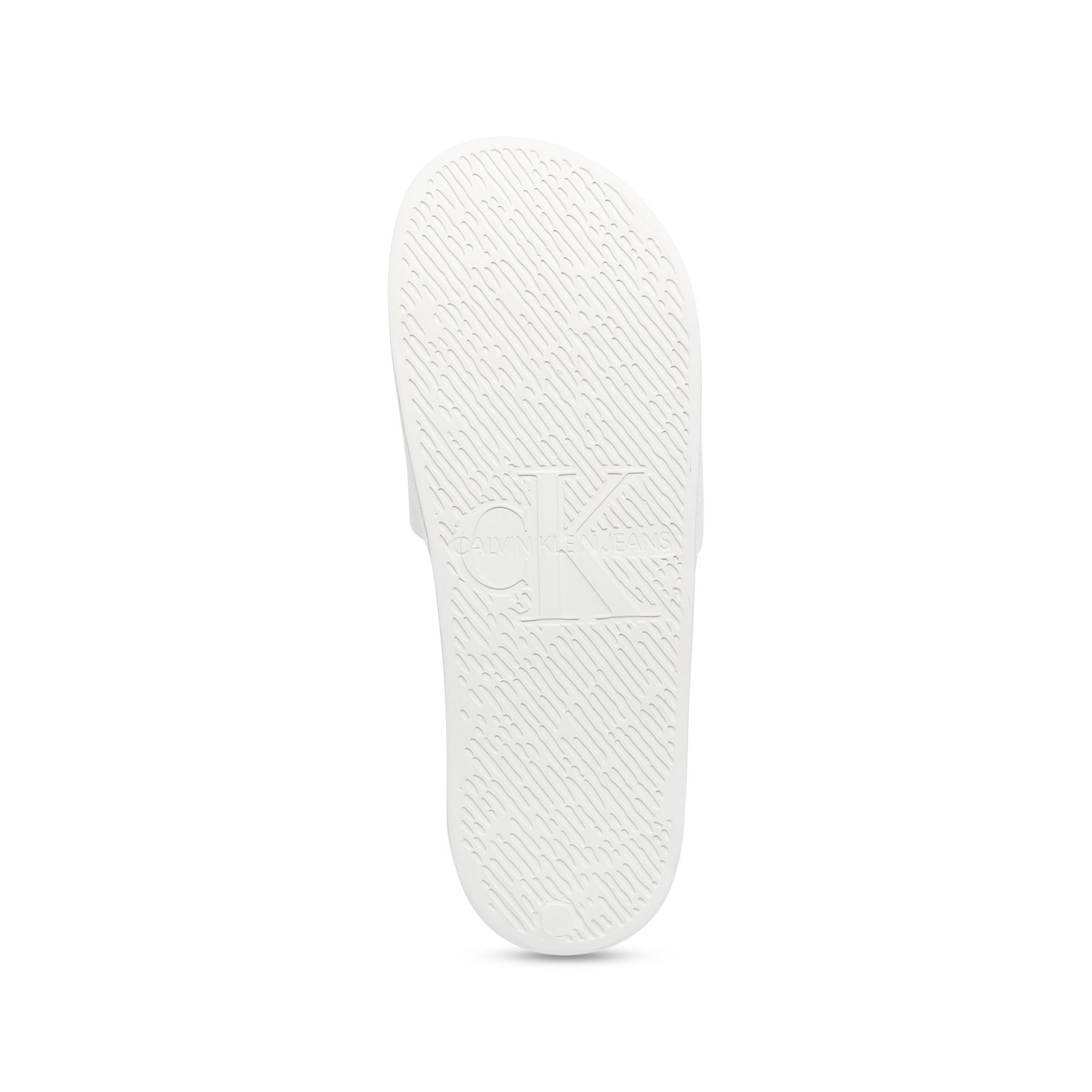 Calvin Klein SLIDE MONOGRAM CO Sandales de bain 