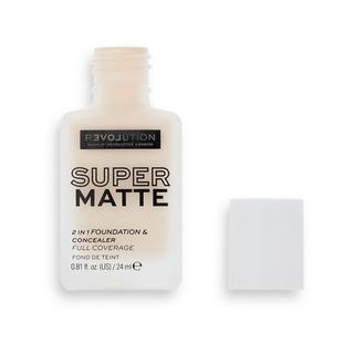 Revolution Relove Supermatte Foundation F2 Fond de Teint Supermatte 