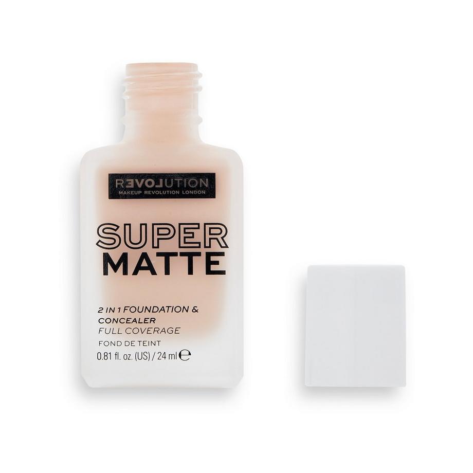 Revolution Relove Supermatte Foundation F2 Fondotinta Supermatte 