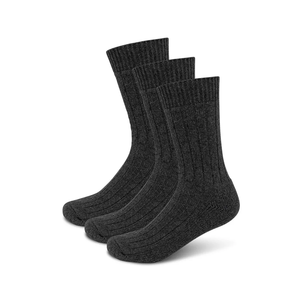 Manor Man - Triopack, wadenlange Socken, für Herren, Anthrazit, Größe 43-46