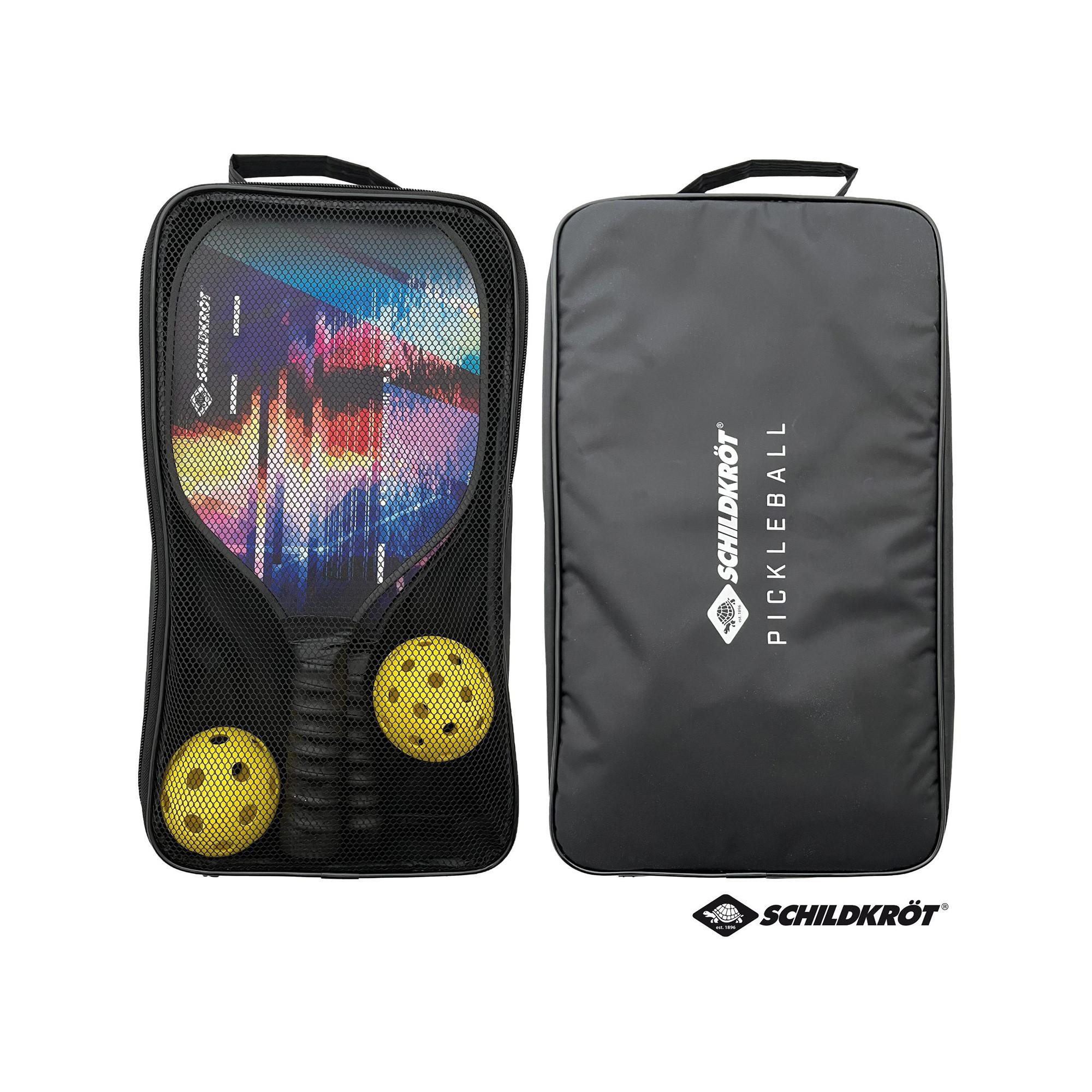 SCHILDKRÖT Pickleball Set incl. 2 TPE Lochbällen Pickleball Set\n 