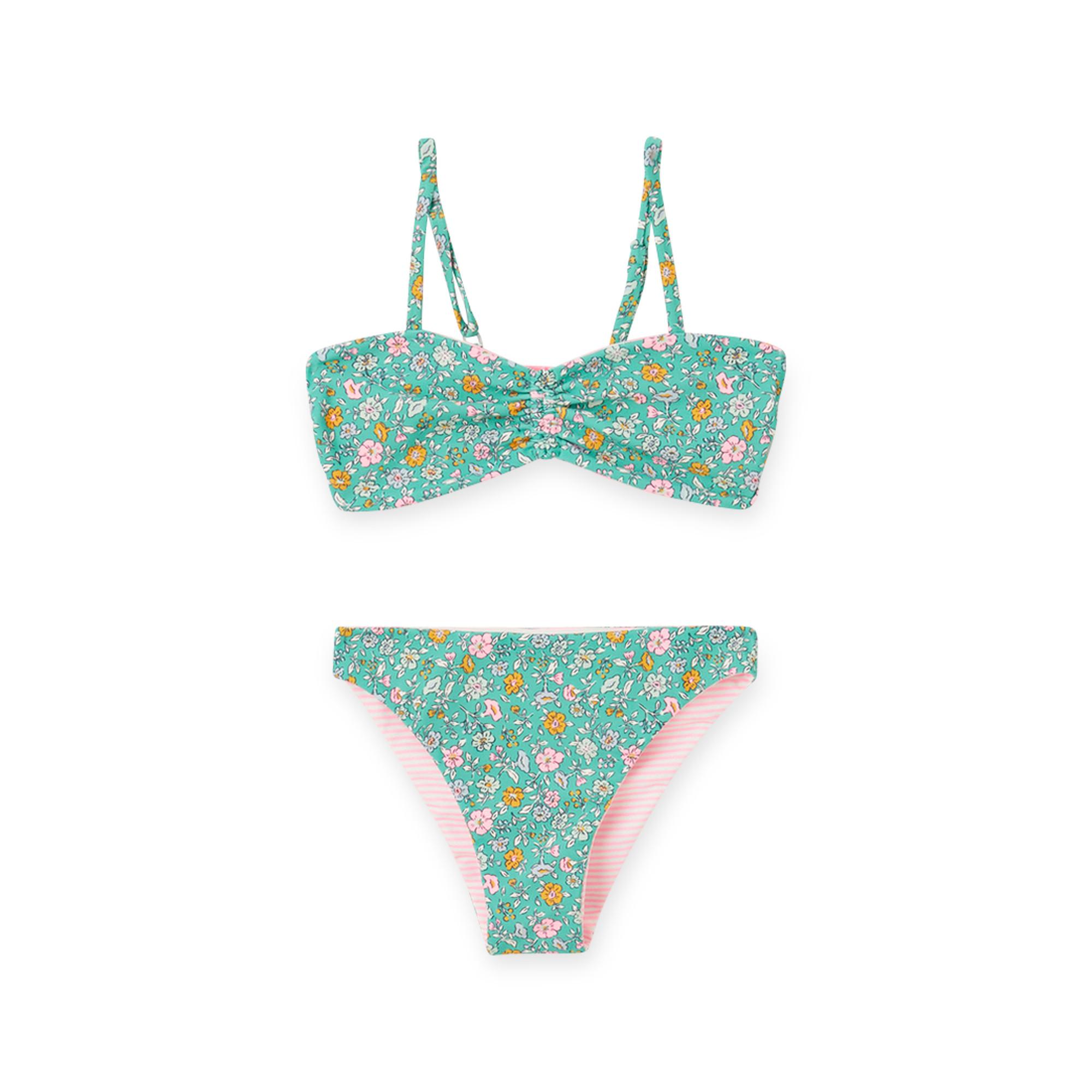 Image of Bikini Set, Bandeau Unisex Grün 10A