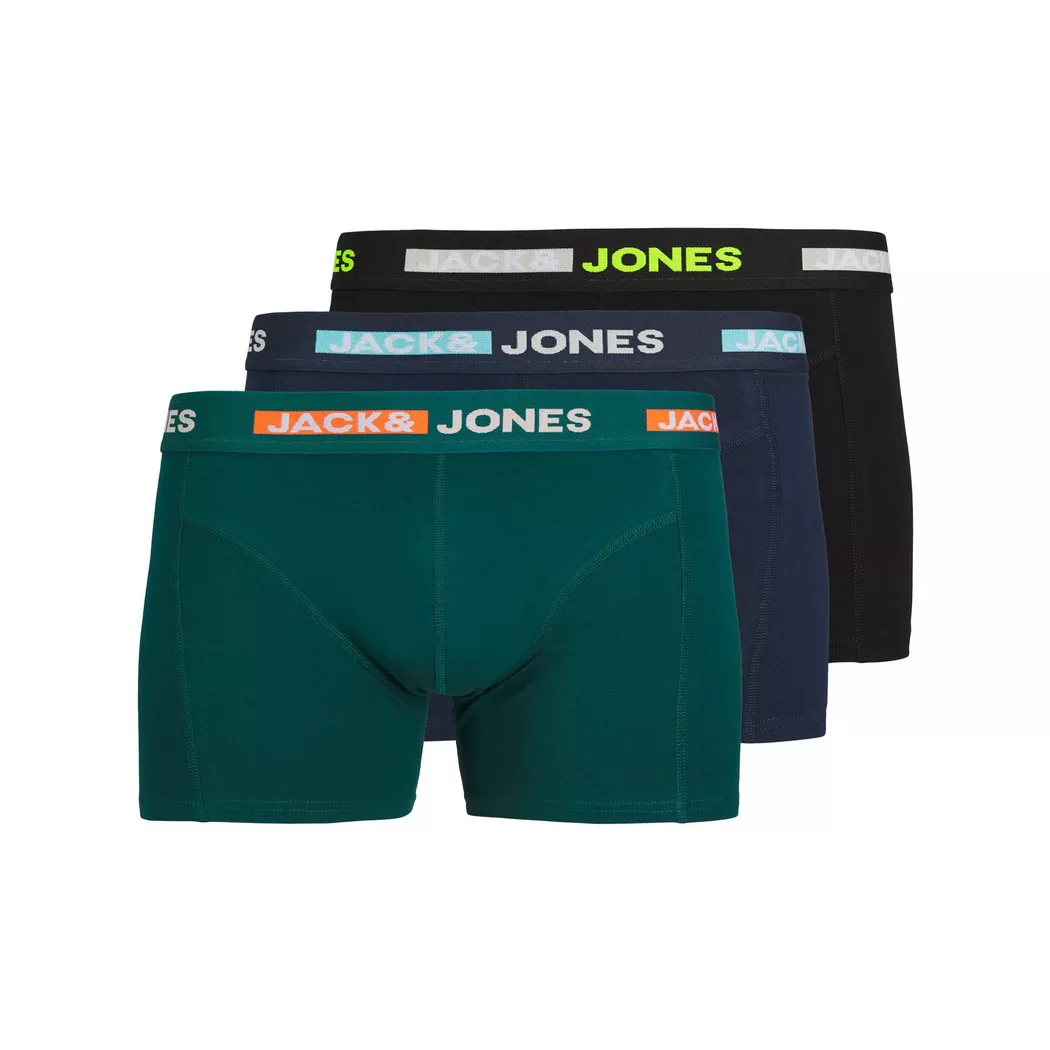 Jack & Jones Sugar Skull Boxer Briefs 3 Pack Black/Yellow S