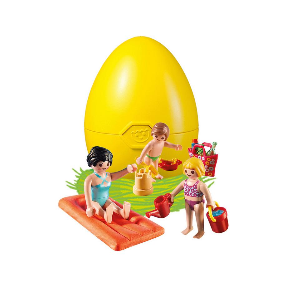 4941 Maman et enfants à plage