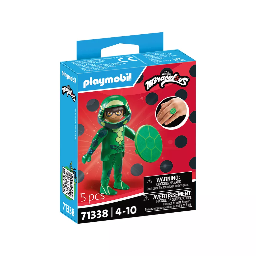 PLAYMOBIL Miraculous figura Caparazón (71338) anillo y amuleto prodigio abalorios serie Ladybug