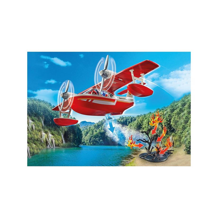 Playmobil  71463 Hydravion avec pompier 