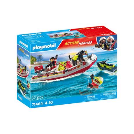 Playmobil  71464 Bateau de pompier 