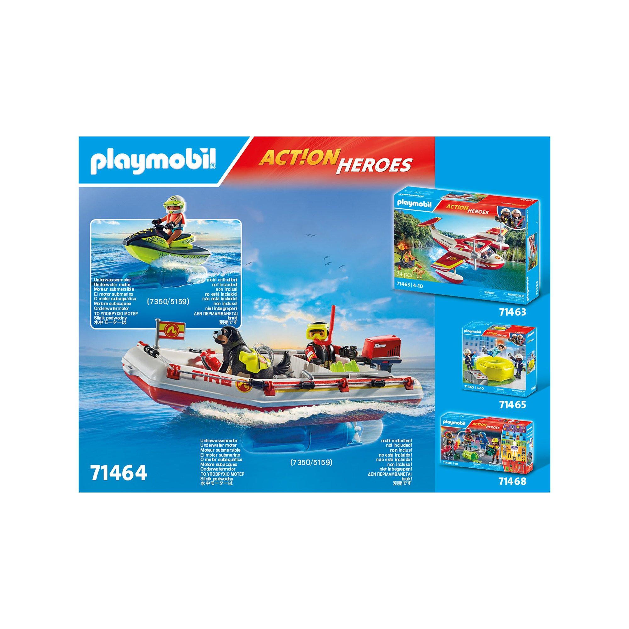 Playmobil  71464 Bateau de pompier 