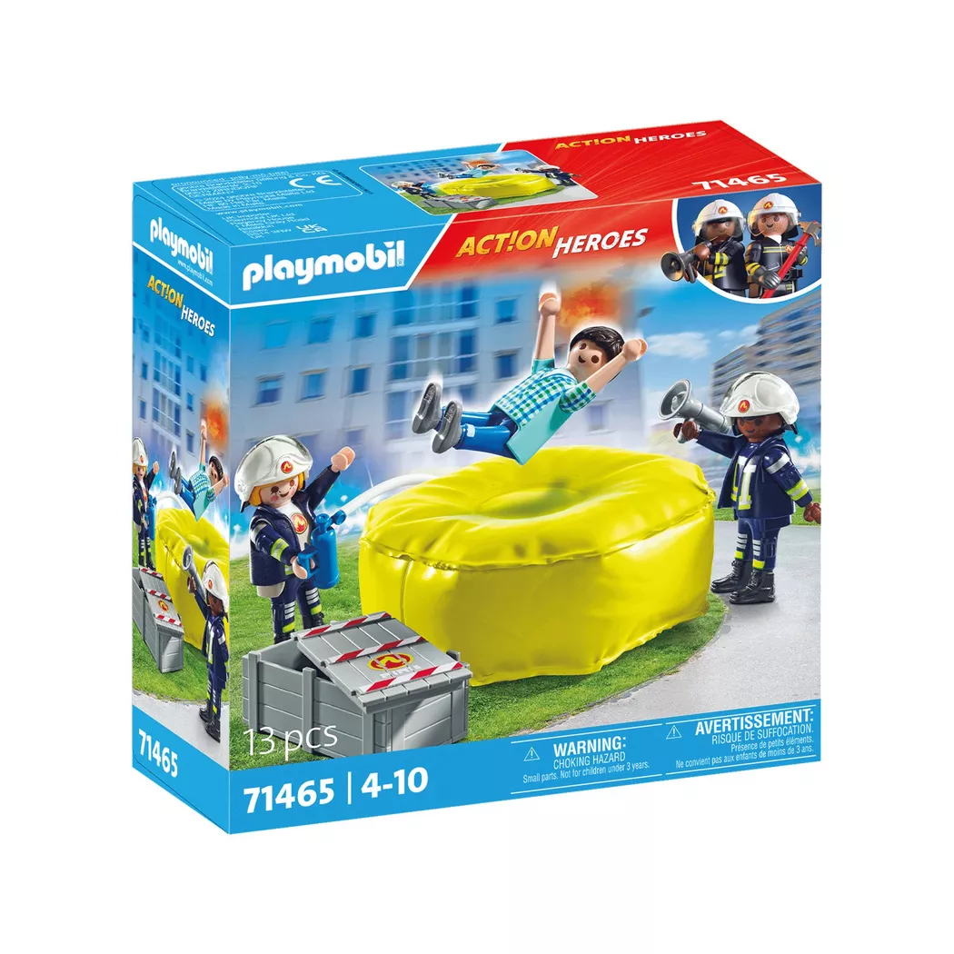 Playmobil - 71465 Feuerwehrleute mit Luftkissen, Multicolor