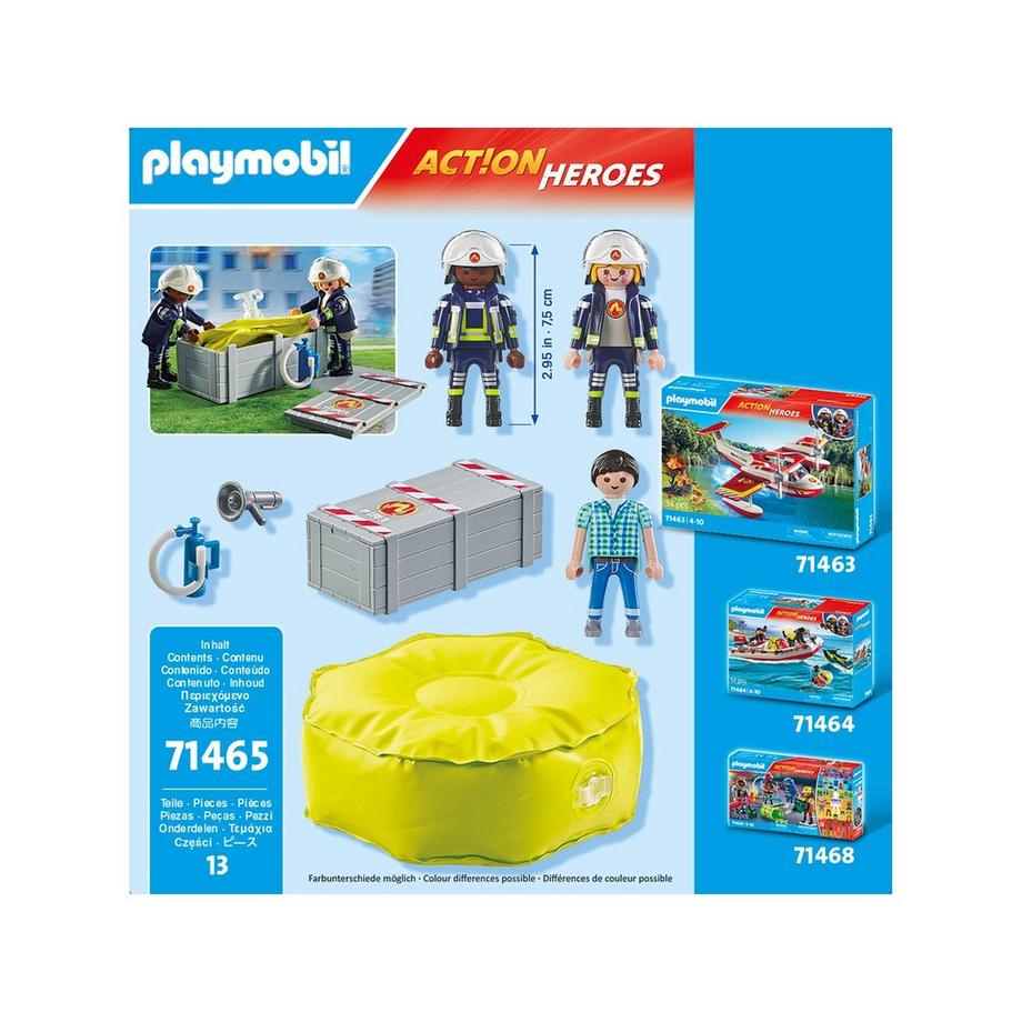 Playmobil  71465 Feuerwehrleute mit Luftkissen  