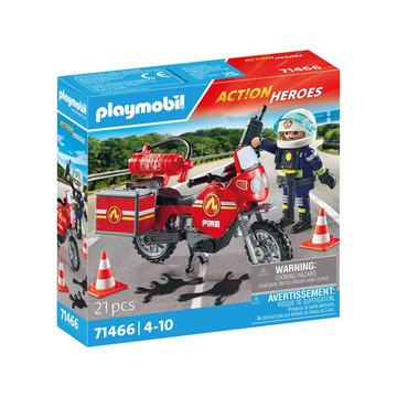 71466 Pompier et moto