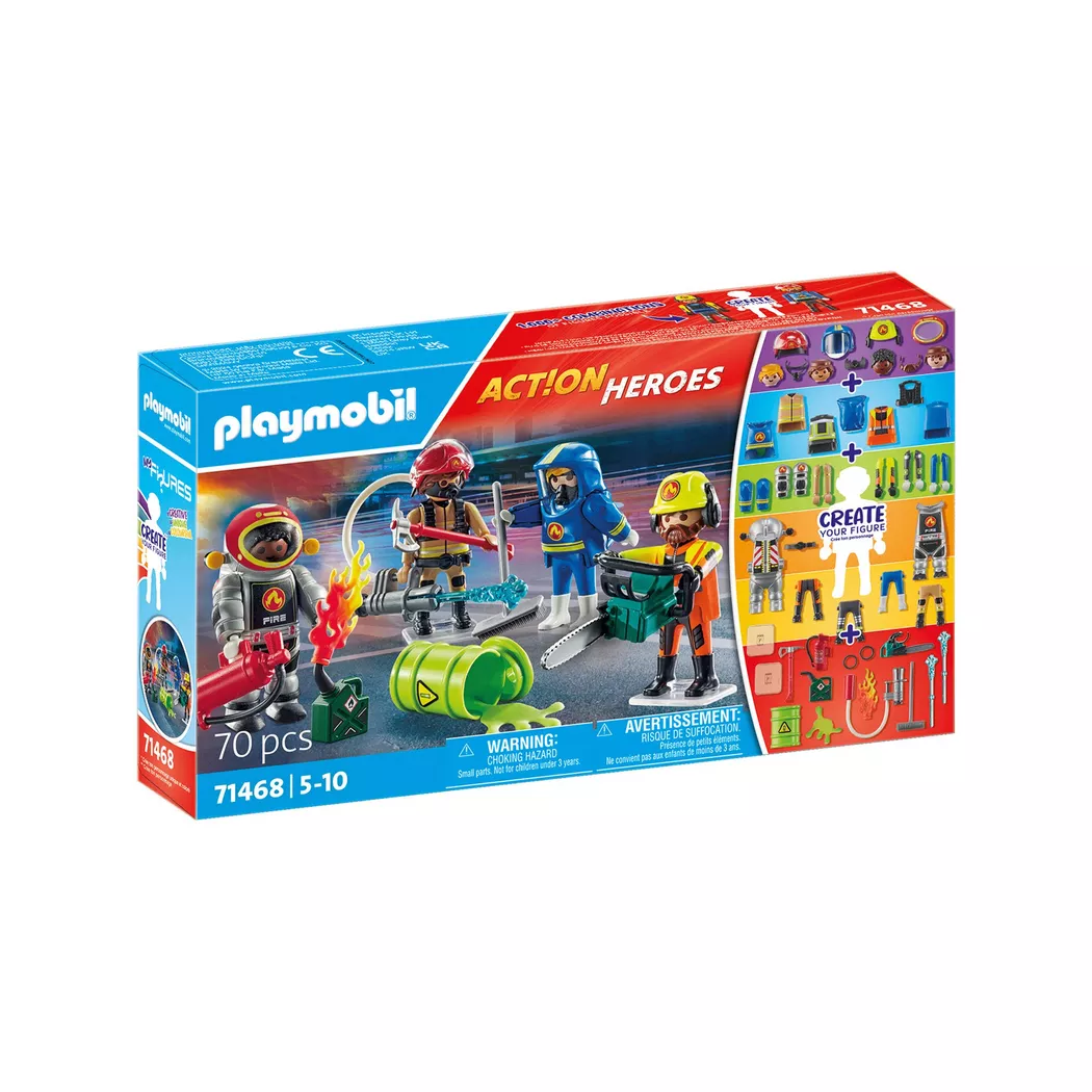 Playmobil - 71468 My Figures Feuerwehr, Multicolor