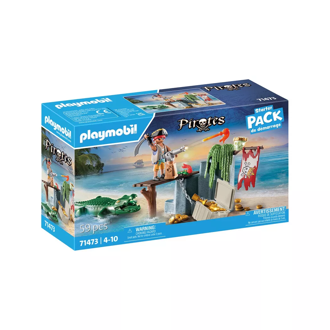 Playmobil - 71473 Pirat mit Alligator, Multicolor