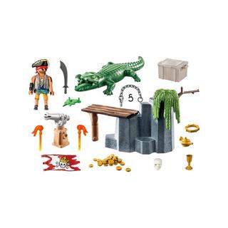 Playmobil  71473 Pirate avec alligator 