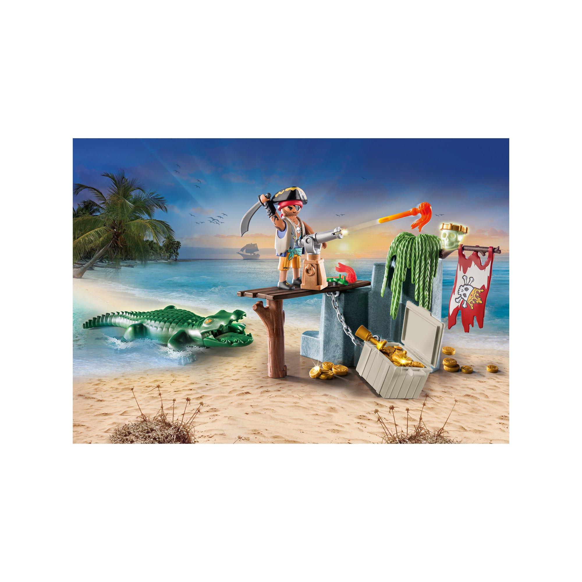 Playmobil  71473 Pirate avec alligator 