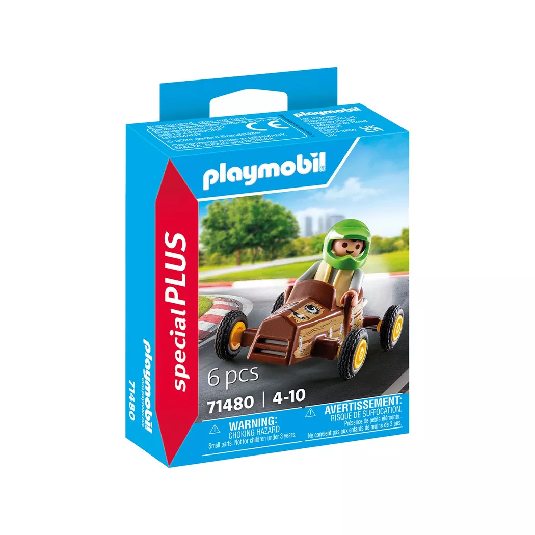 Playmobil - 71480 Kind mit Kart, Multicolor