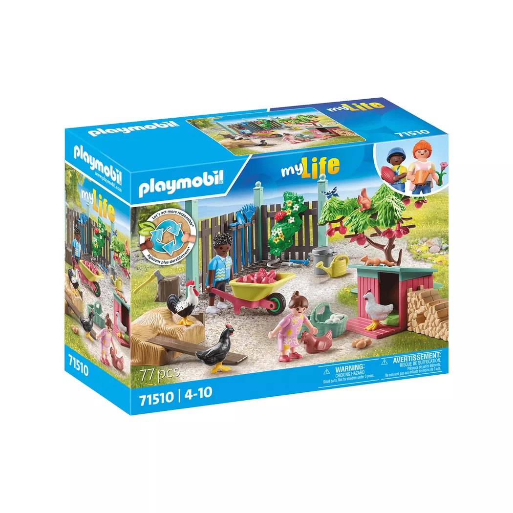 Playmobil - 71510 Kleine Hühnerfarm im Tiny Haus Garten, Multicolor