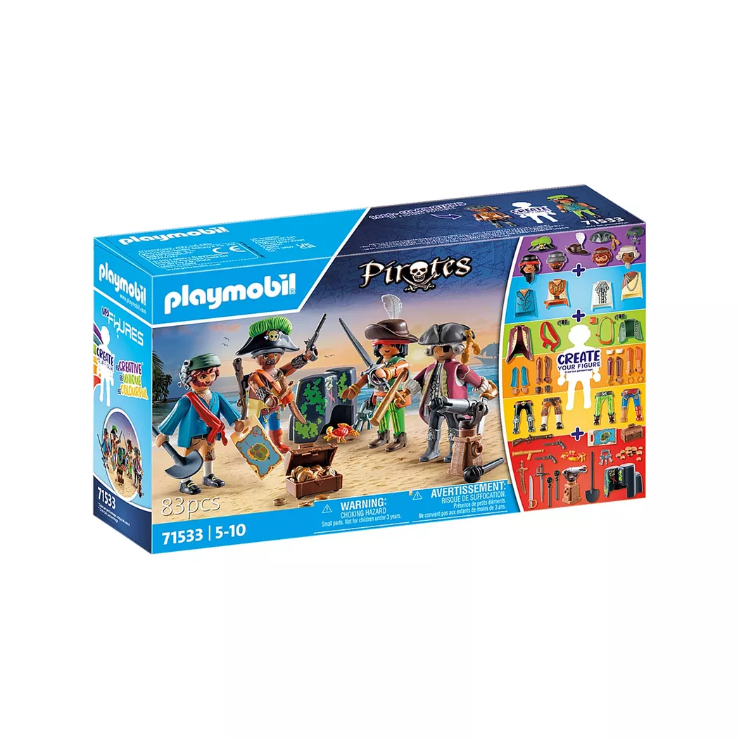 Playmobil - 71533 Piraten –My Figures, Multicolor