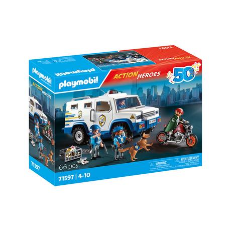 Playmobil  71597 Fourgon blindé avec convoyeurs de fonds 