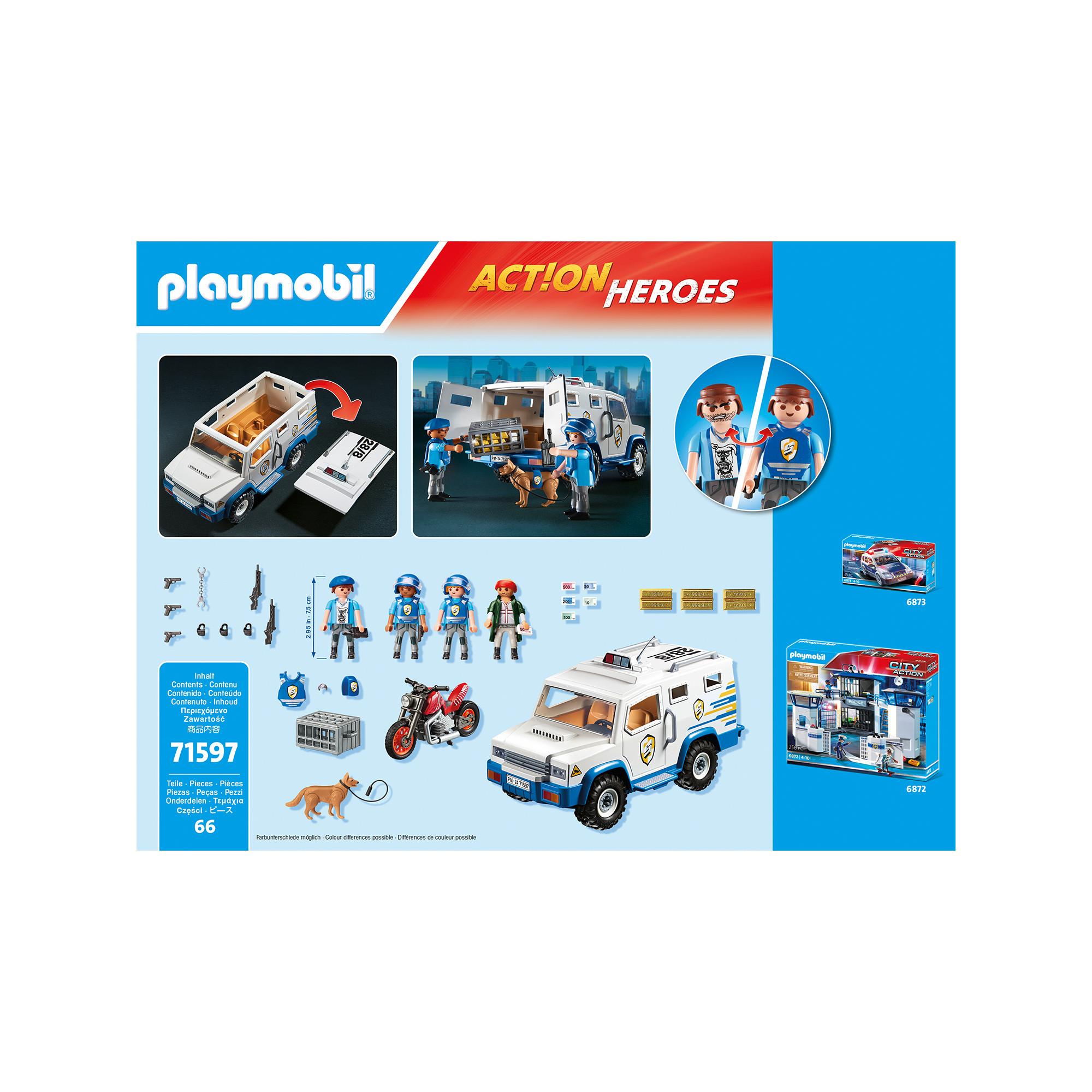 Playmobil  71597 Fourgon blindé avec convoyeurs de fonds 