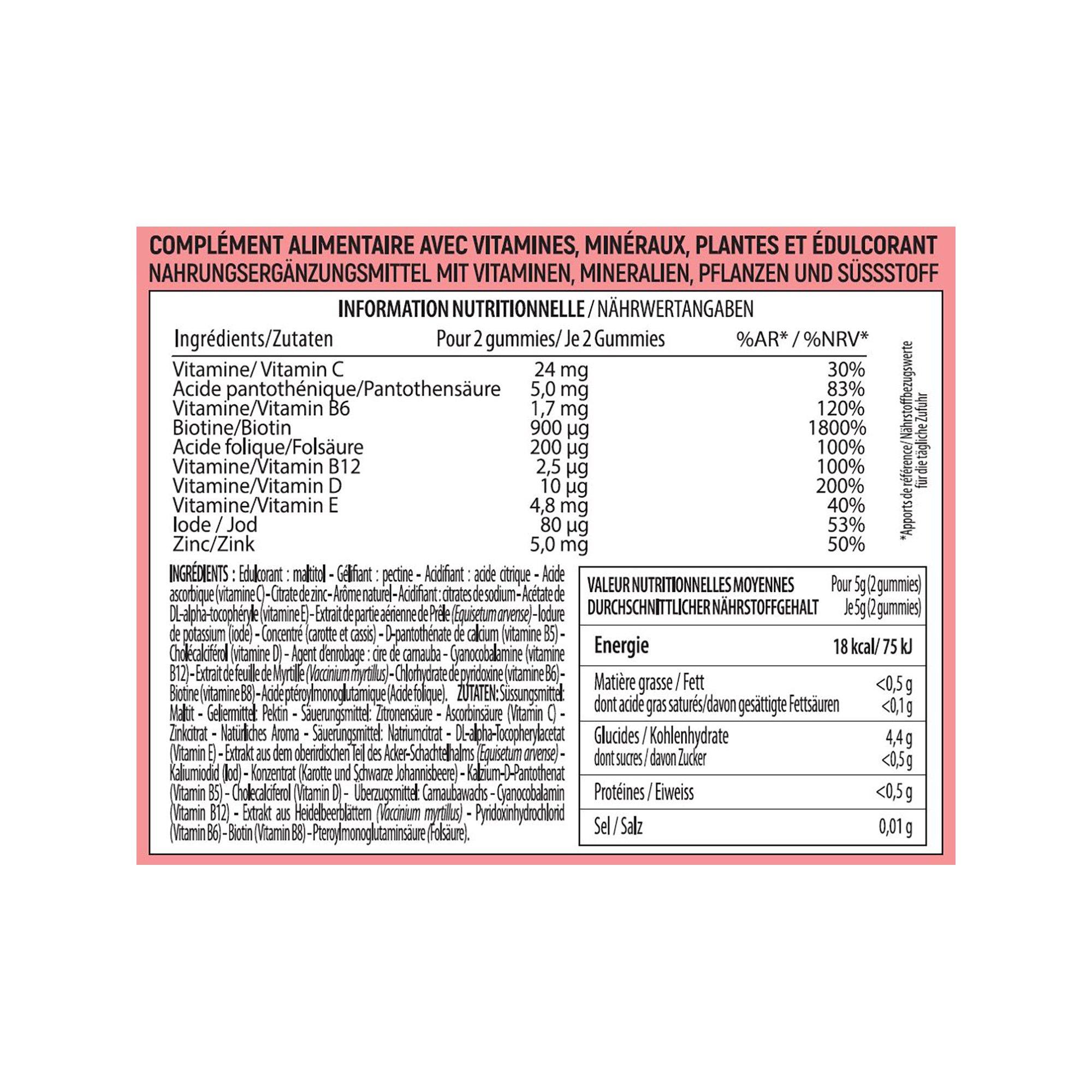 Lashilé Beauty  Good Hair - Beauté, pousse, fortification des cheveux (gummies) 