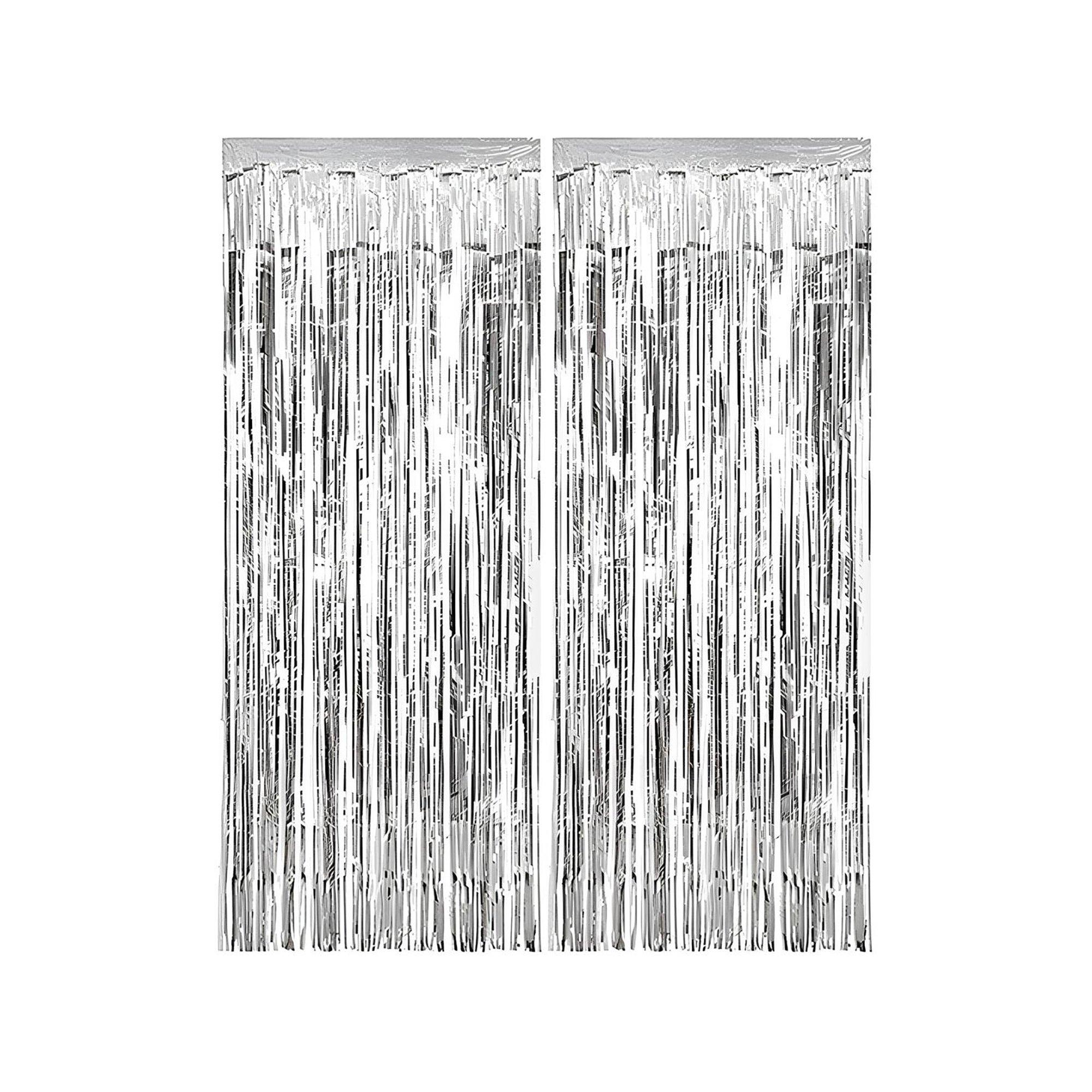 Image of Party Vorhang Silber Gold