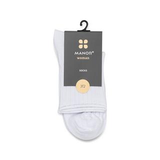 Manor Woman Quarter Rollup Rib Chaussettes 