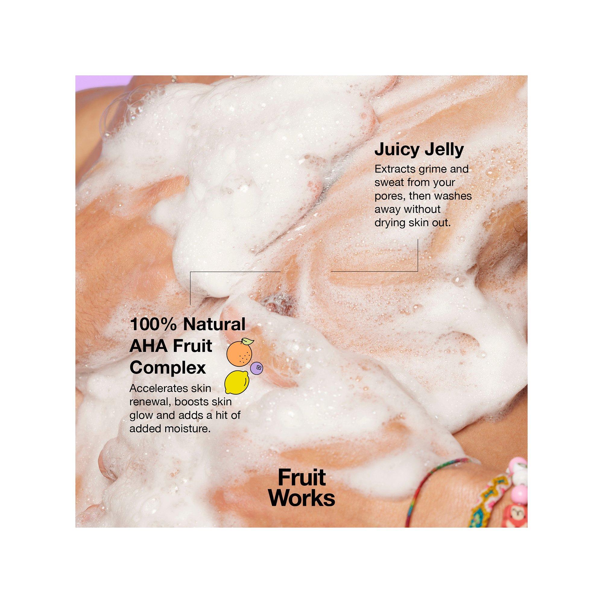 Fruit Works  Douche de soin aux acides de fruits AHA 