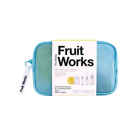 Fruit Works  Kit di trattamento completo per il corpo con borsa da toilette 