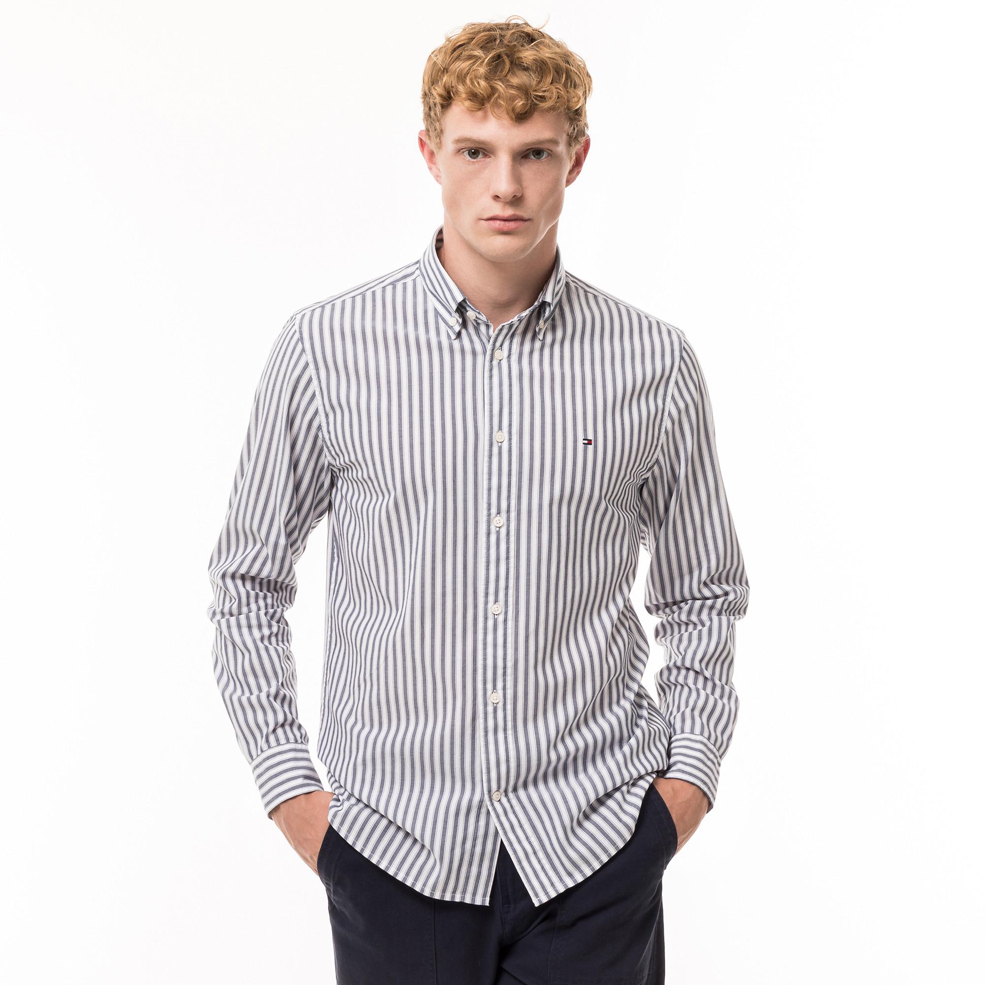 TOMMY HILFIGER NATURAL SOFT POPLIN STP RF SHIRT Hemd, Modern Fit, langarm 