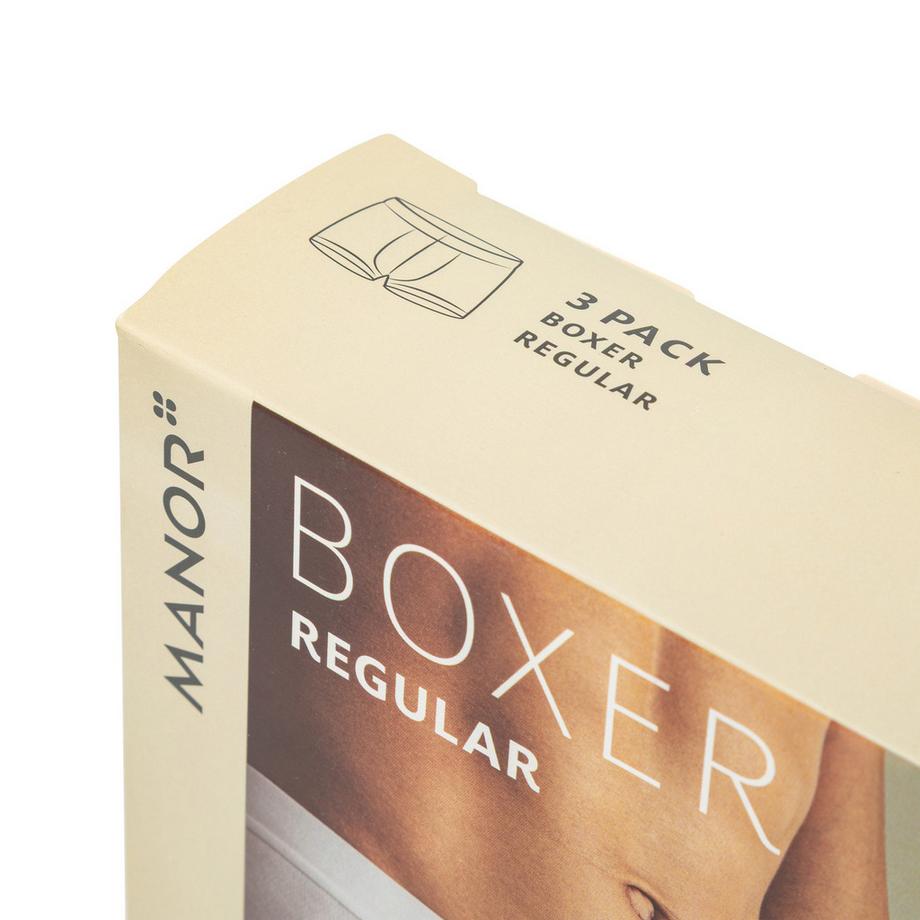 Manor Man Regular Boxershorts 3er-Pack  