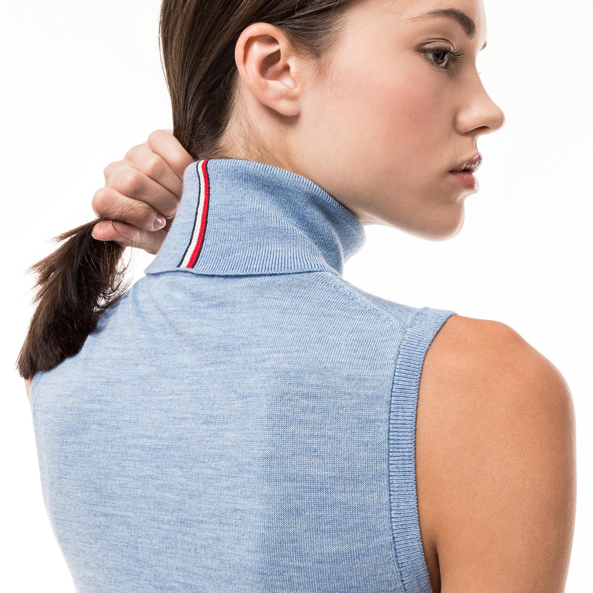 TOMMY HILFIGER Pull Col Roulé Sans Manches  