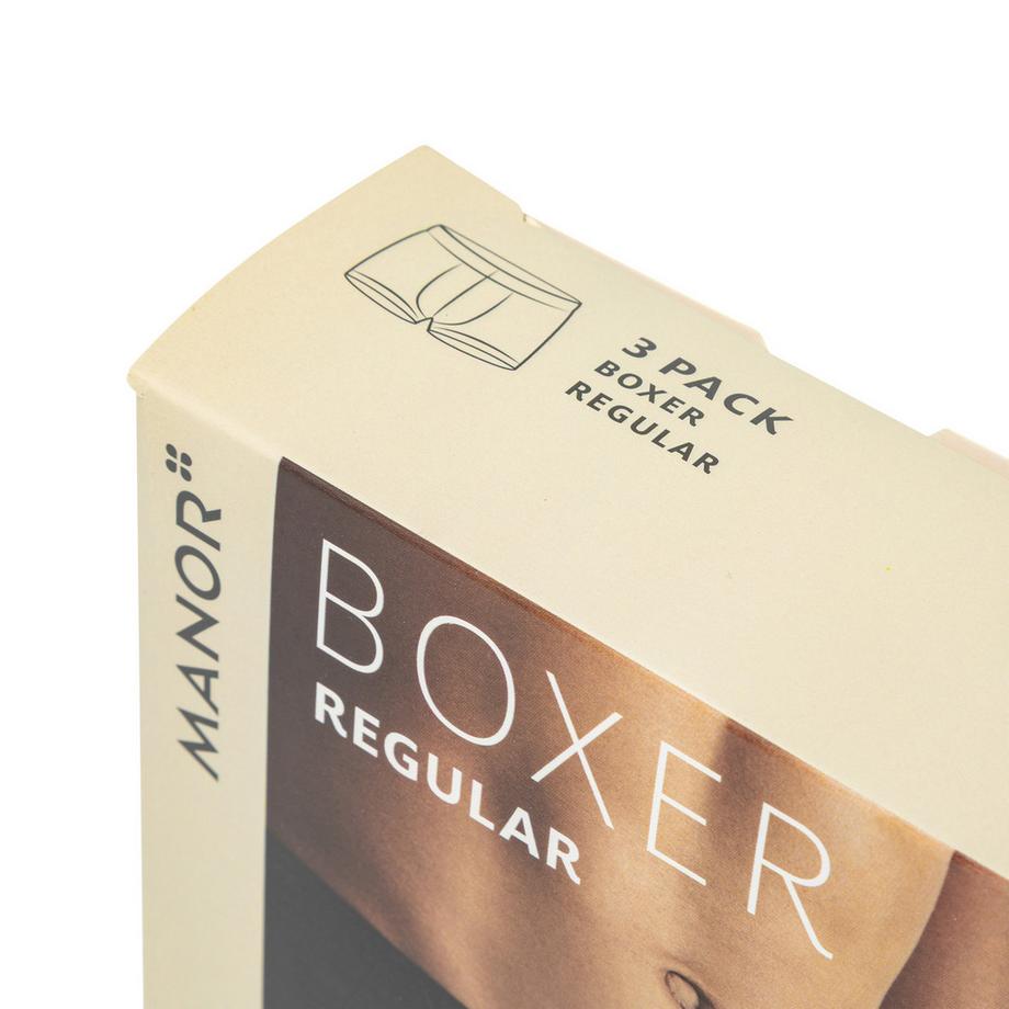 Manor Man Regular Boxershorts 3er-Pack  