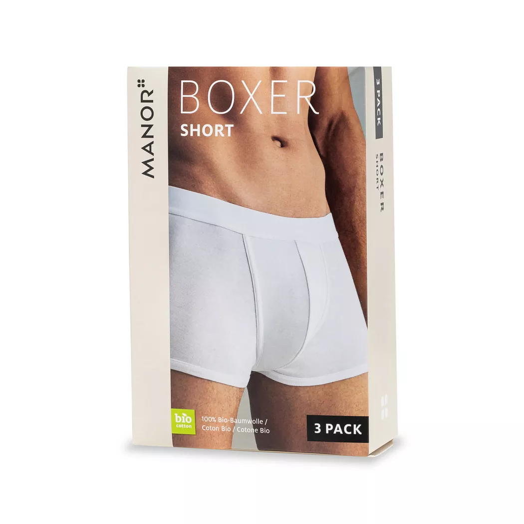 Manor Man Jersey Boxershorts Triopack White XL