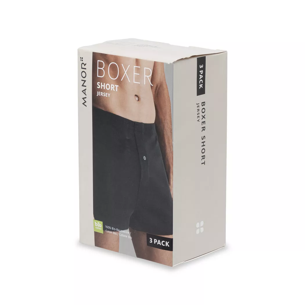 Manor Man - Triopack, Boxershorts, für Herren, Black, Größe S 2