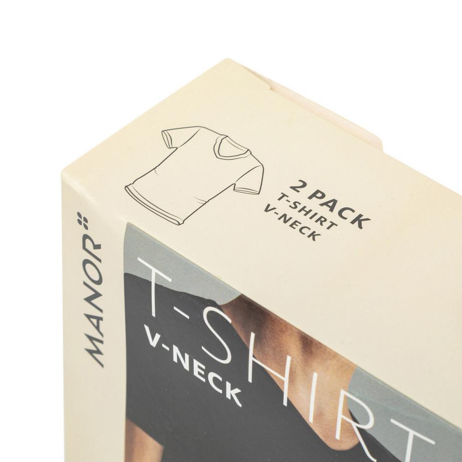 Manor Man Duopack T-shirt Scollo a V Maniche Corte  