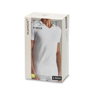Manor Man Duopack T-Shirt V-Neck T-shirt, maniche corte, 2-pack 