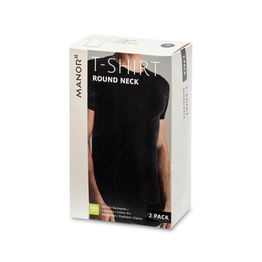 T-shirt, maniche corte, 2-pack