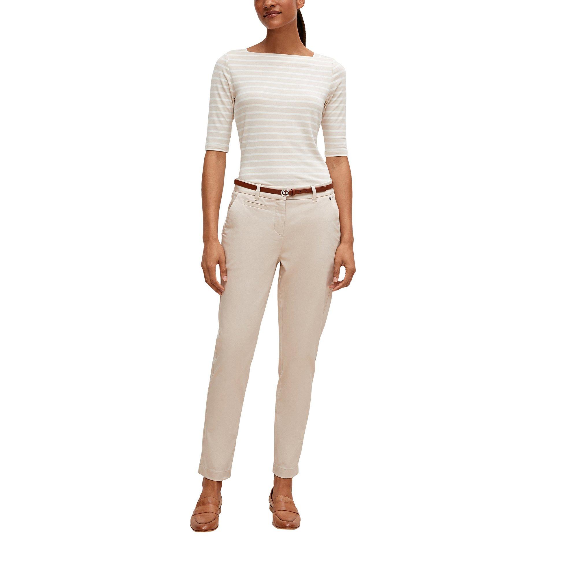 Comma Pantalon Tapered Slim Fit avec Ceinture  