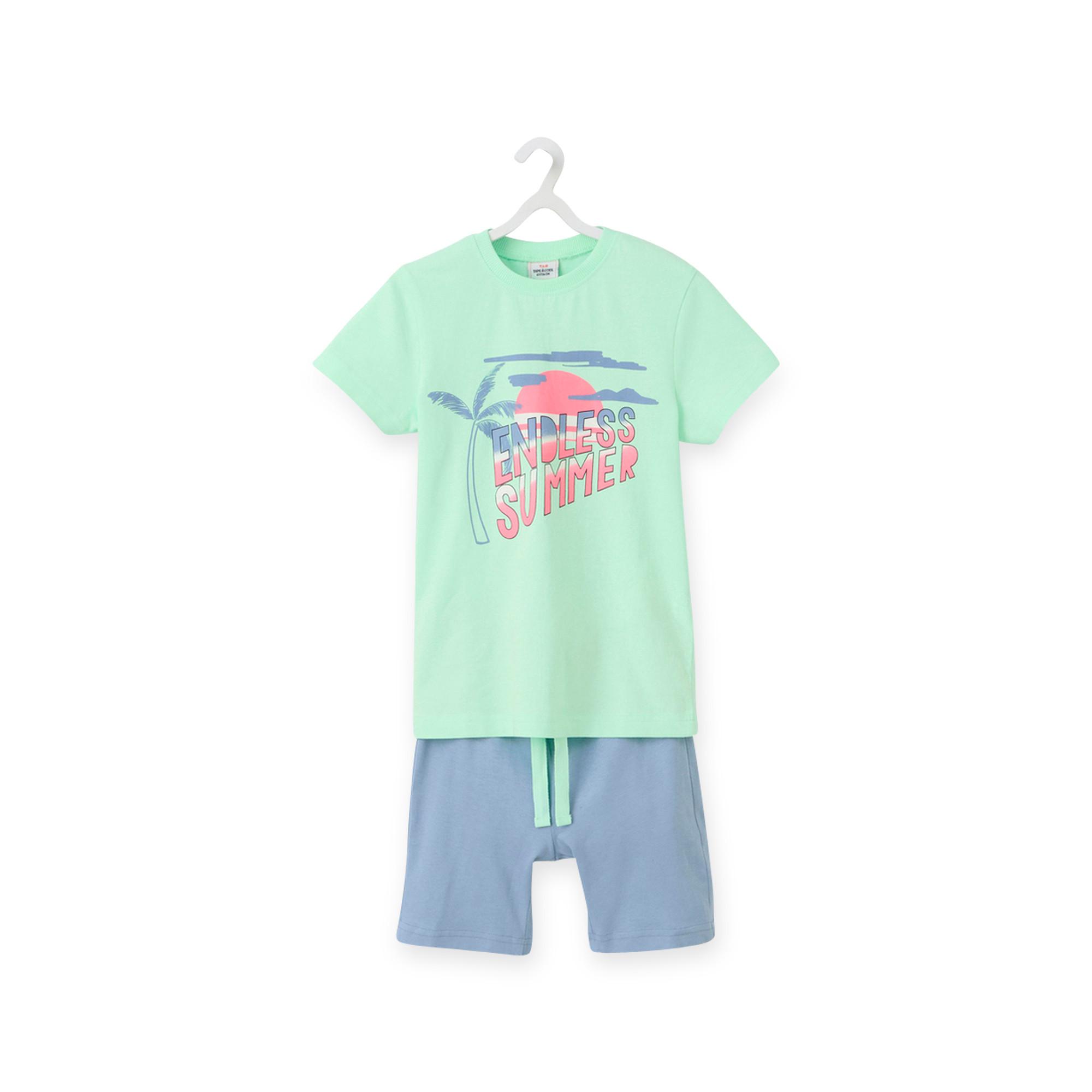 Image of Pyjamashorts Jungen Blau 5A