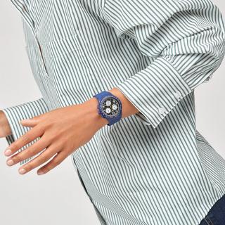 swatch NOTHING BASIC ABOUT BLUE Chronographe 