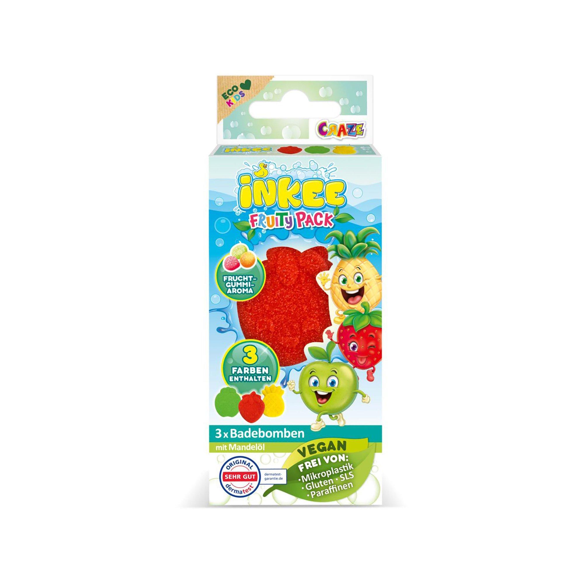 Craze  Inkee Mini Fruit Pack Badebomben 