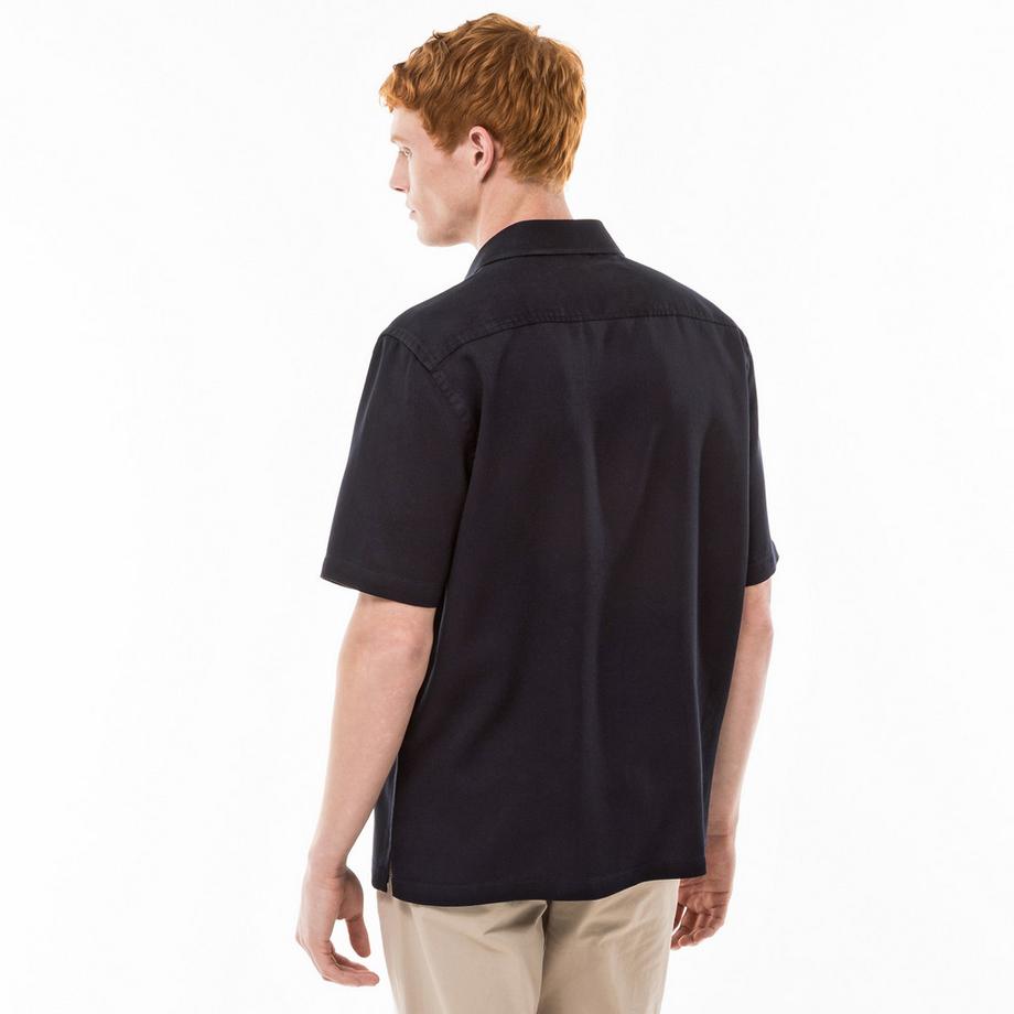 Manor Man Chemise Manches Courtes Classic Fit avec Poches Poitrine  