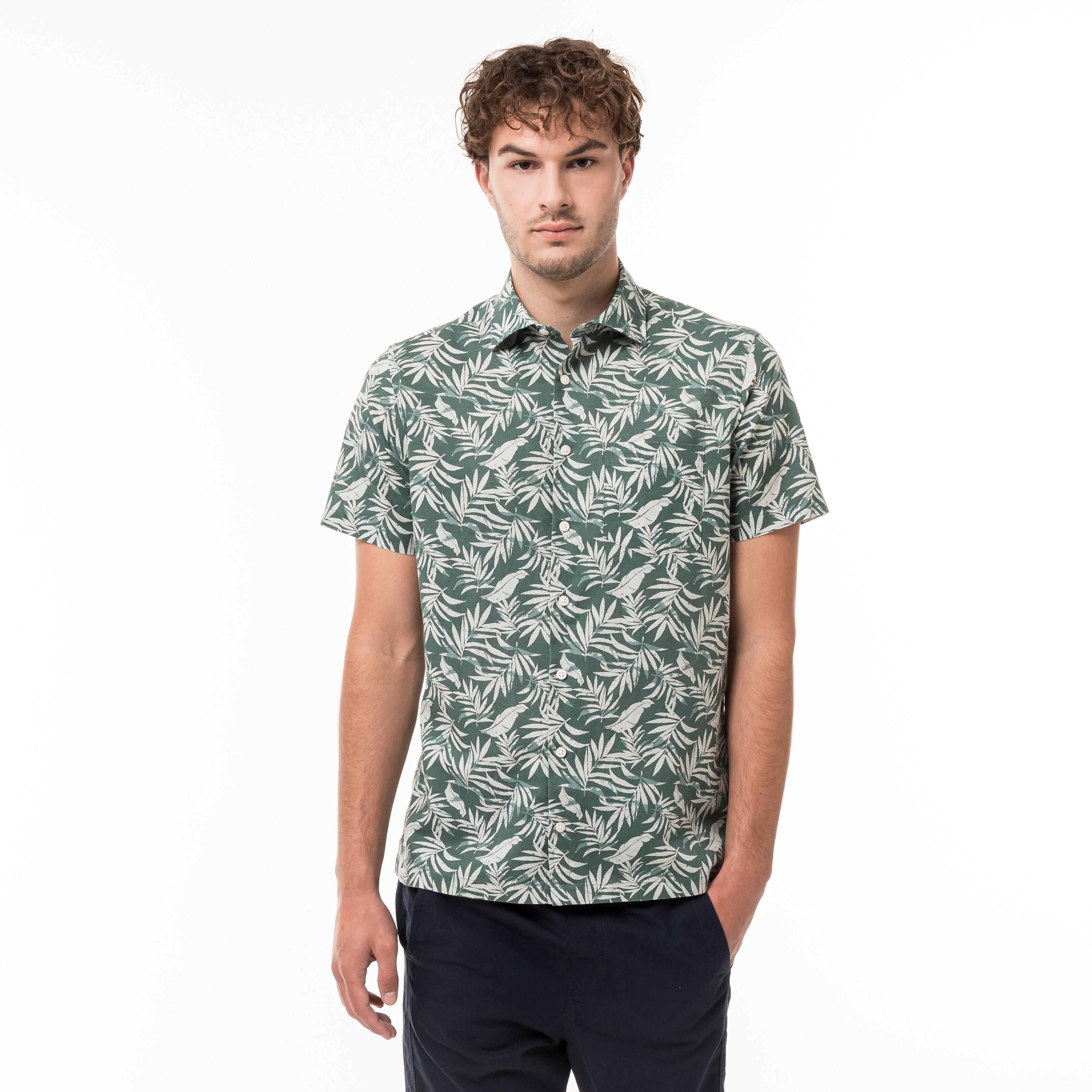 Image of Hemd, Classic Fit, Kurzarm Herren Grün 3XL