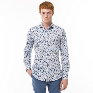 Manor Man Modern Fit Langarm Floral Hemd  